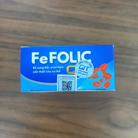(Chính hãng) Viên Uống Hỗ Trợ Bổ Sung Sắt [TPBVSK Fefolic QT] - H/30 viên