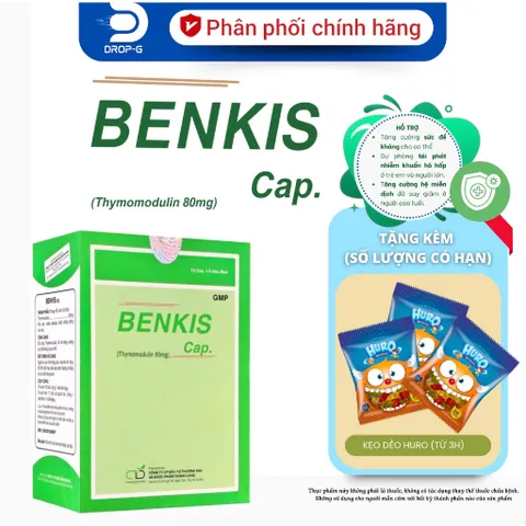 (Chính hãng) Viên Uống Tăng Cường Sức Đề Kháng [TPBVSK BENKIS cap] - H/6 vỉ x 10 viên