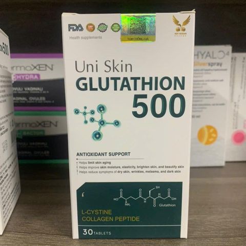 (Chính hãng) COMBO Sáng Da Khỏe Tóc [TPBVSK Glutathion 500 + TPBVSK AdoBiocystine] - 2Hx30 viên