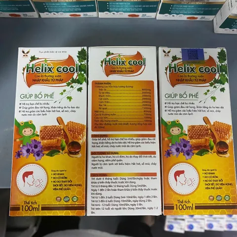(Chính Hãng) Combo 3C Hỗ trợ giảm ho, giảm đau rát họng [3C TPBVSK Helix Cool] - 3 chai x 100ml