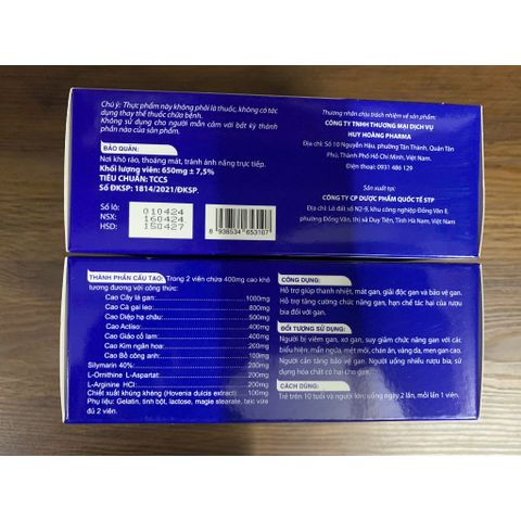 (Chính hãng) Hỗ trợ tăng cường chức năng gan, giải độc gan  [TPBVSK Liver Plus] - H/60 viên