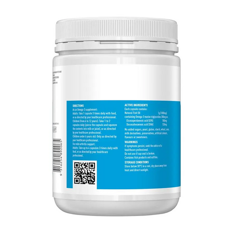 Viên uống dầu cá Omega 3 Fish Oil Healthy Care Úc - Giúp cải thiện sức khỏe xương khớp, tim mạch và chức năng não, Hộp 400 viên 627125
