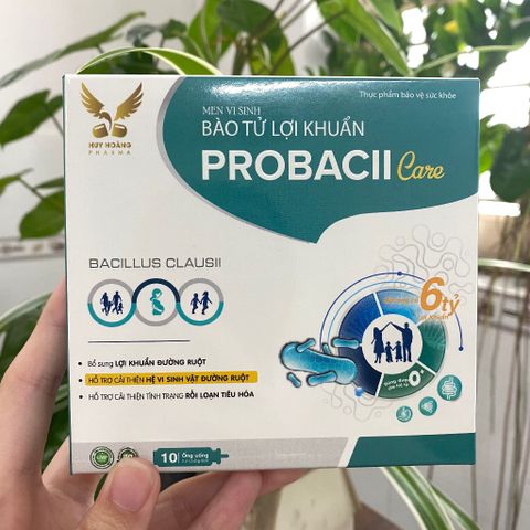 (Chính hãng) Men vi sinh  6 tỷ lợi khuẩn  [TPBVSK Probacii Care]  - H/ 10 ống x10ml