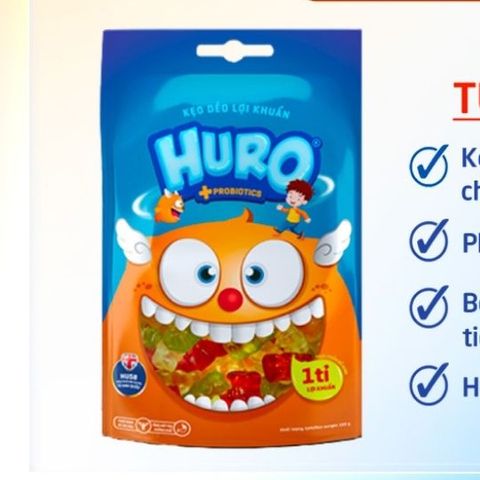 Huro - Kẹo dẻo lợi khuẩn - 24g