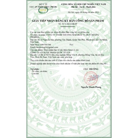 (Chính hãng) Viên Bổ sung Canxi hữu cơ + Canxi nano [TPBVSK Grast 2 (Dạng vỉ)]  - H/3 vỉ x 10 viên