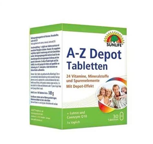 (Đức) Viên Bổ Sung Vitamin Tổng Hợp Sunlife AZ Depot Hỗ Trợ Tăng Đề Kháng Giảm Mệt Mỏi
