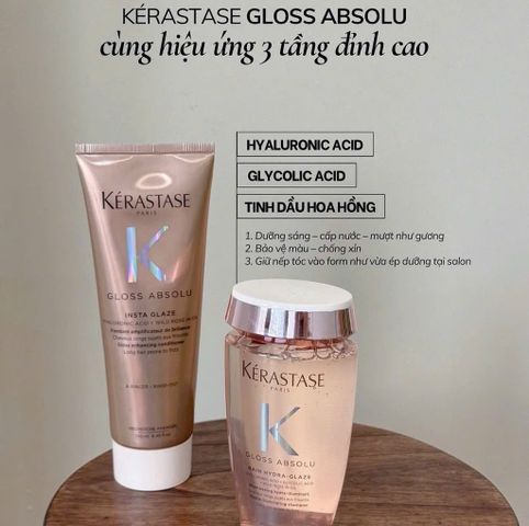 Dầu Gội Kerastase Gloss Absolu Bain Hydra Glaze - Dành Cho Tóc Xơ Rối 250ml