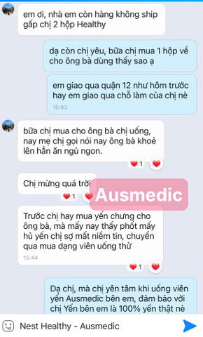 Viên Uống Yến Sào Nest Healthy 22500 - Tăng Cường Sức Đề Kháng, Cải Thiện Giấc Ngủ, Hỗ Trợ Sức Khỏe Từ Ausmedic
