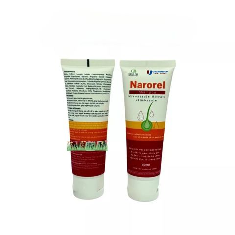 Dầu Gội Narorel Hỗ Trợ Giảm Tiết Bã Nhờn Da Đầu, Giúp Giảm Ngứa Sạch Gàu – Chai 50ml