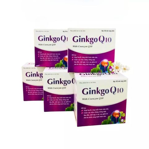 Viên Uống Ginkgo Coenzyme Q10 Hỗ Trợ Bộ Não, Giảm Mệt Mỏi, Hoa Mắt, Chóng Mặt – 100 Viên Nang Mềm