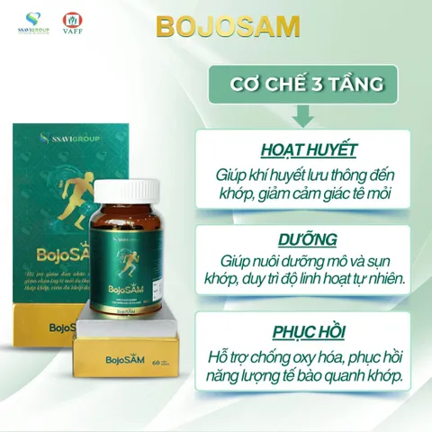 Viên Uống Xương Khớp BOJOSAM - Hỗ Trợ Xương Khớp Chắc Khoẻ Từ Sâm [Lọ 60 Viên]
