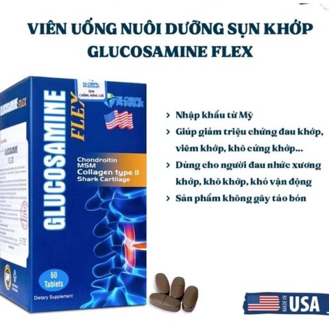 Viên uống hỗ trợ bổ sung sụn khớp Glucosamine Flex ( Nhập USA 60v)
