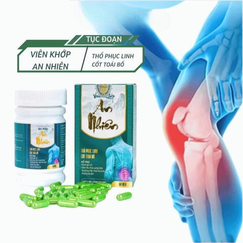 Viên uống xương khớp thổ phục linh cốt toái bổ thoát vị đĩa đệm đốt sống lưng viêm khớp An Nhiên Chính Hãng