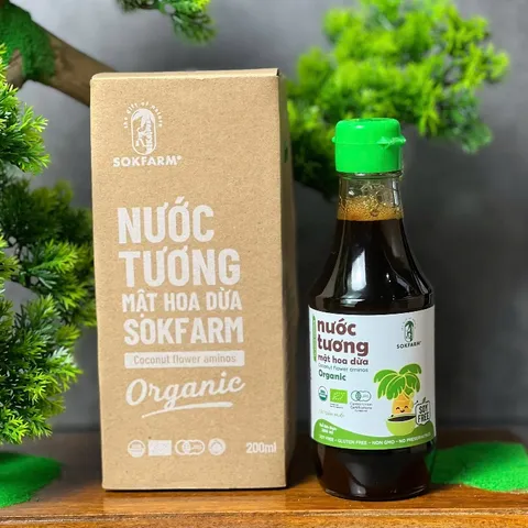 Nước tương mật hoa dừa organic Sokfarm cho bé 200ml 627350