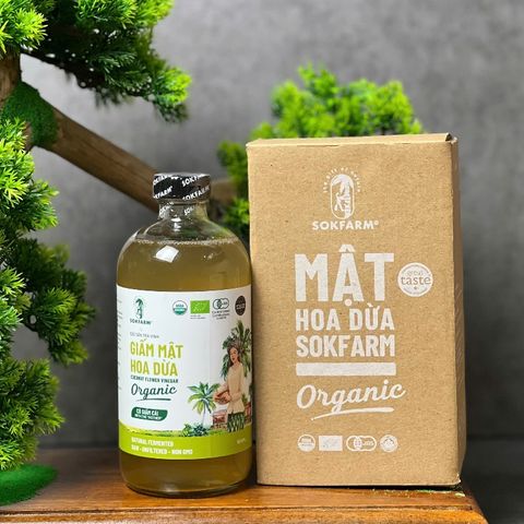 Giấm mật hoa dừa organic Sokfarm 500ml 627353