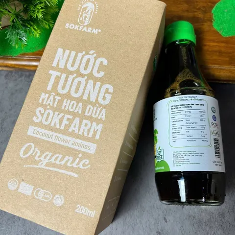 Nước tương mật hoa dừa organic Sokfarm cho bé 200ml 627350