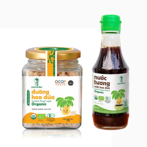 Combo đường ăn dặm và nước tương ăn dặm của Sokfarm 627358