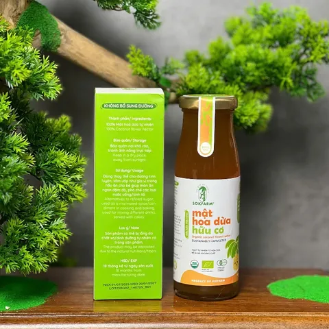 Mật hoa dừa cô đặc organic Sokfarm cho bé 250g 627365