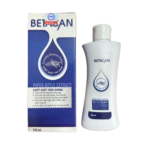 Dung Dịch Vệ Sinh Betacan Dùng Được Cho Người Sùi Mào Gà HPV - 150ml