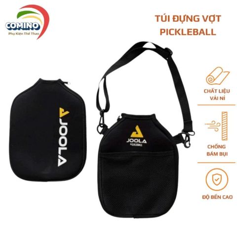 Túi đựng vợt pickleball Joola hàng đẹp, vải nỉ dày dặn giúp bảo vệ vợt khỏi bụi bẩn, va đập