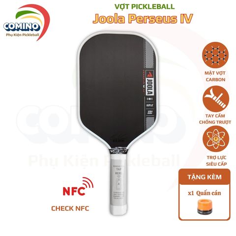 Vợt Pickleball Joola Pro Perseus IV (16mm), mặt nhám carbon kiểm soát bóng tốt, điểm ngọt rộng