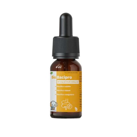 Men Vi Sinh Bio Bacipro Giúp Bổ Sung Lợi Khuẩn Tăng Cường Hệ Tiêu Hóa Cho Bé, Giảm Rối Loạn Tiêu Hoá, Nôn Trớ - Lọ 10ml