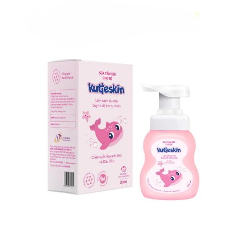Sữa tắm gội cho bé Kutieskin ngừa rôm sảy, mẩn ngứa, duy trì độ ẩm tự nhiên làn da bé - Chai 200ml