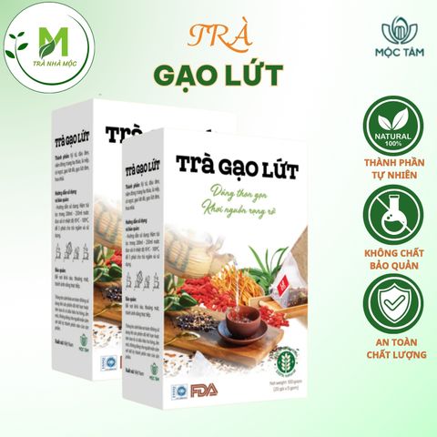 Trà Gạo Lứt Mộc Tâm hỗ trợ giảm cân thanh lọc cơ thể mát gan(20góix5g)