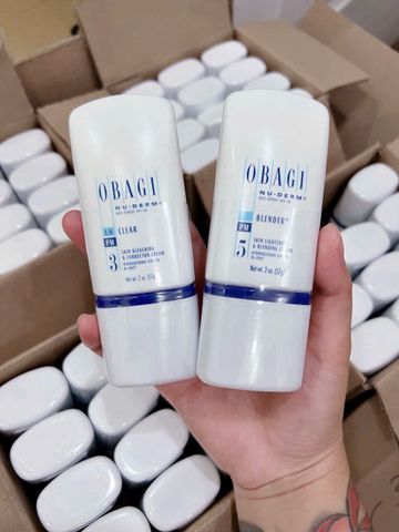 combo Kem giảm xóa mờ nám Obagi Nuderm Clear số 3 -5 rx (4% HQ) sẩm phẩm giảm nám từ Mỹ
