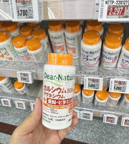 Viên uống Tăng Chiều Cao Canxi Hữu Cơ Và Vitamin D 525Mg Dear Natura Asahi - 120 Viên