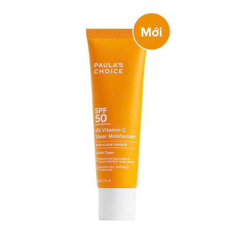 Paula's choice Kem chống nắng dưỡng ẩm giúp làm sáng và đều màu da với 5% Vitamin C SPF 50 chính hãng nhập khẩu Mỹ