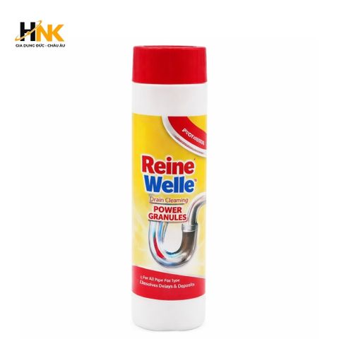 Bột thông cống Reine Welle 600g, hạt tẩy đường ống bồn rửa tan mỡ tóc cặn bẩn, hàng nhập Đức