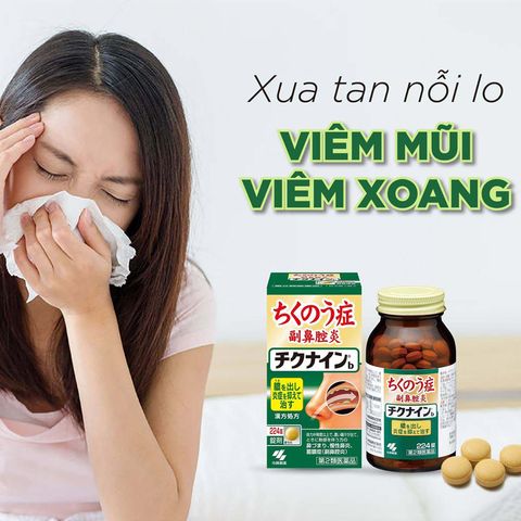 Viên uống viêm xoang Kobayashi Chikunain Japan 224 viên