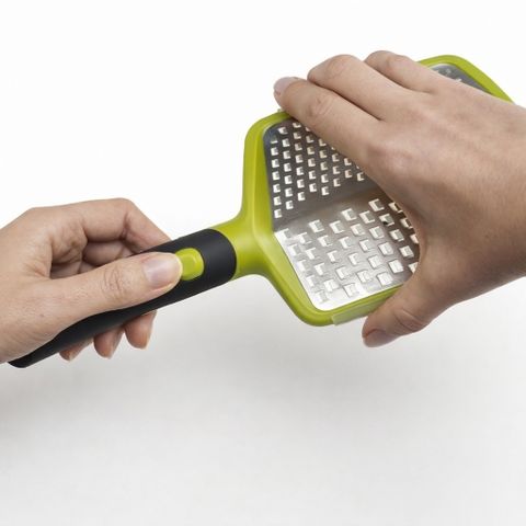 Dụng cụ bào sợi Joseph Joseph Twist Grater 20017, 2 mặt thô mịn, tay cầm gập, màu xanh