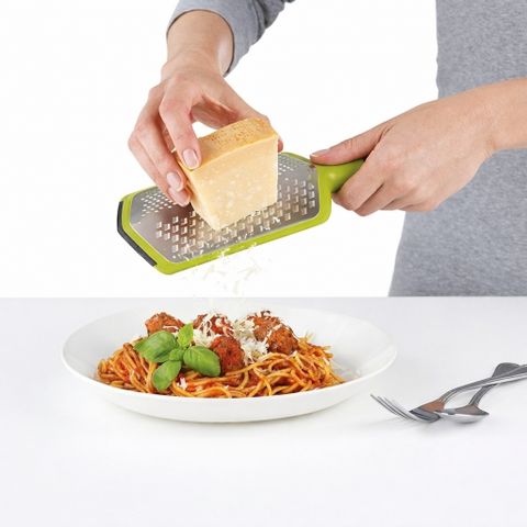 Dụng cụ bào sợi Joseph Joseph Twist Grater 20017, 2 mặt thô mịn, tay cầm gập, màu xanh