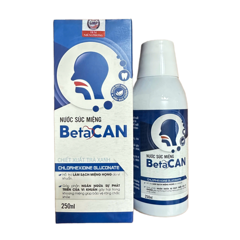 Nước Súc Miệng Betacan Giúp Làm Sạch Họng Vi Khuẩn, Bảo Vệ Răng Chắc Khỏe - 250ml