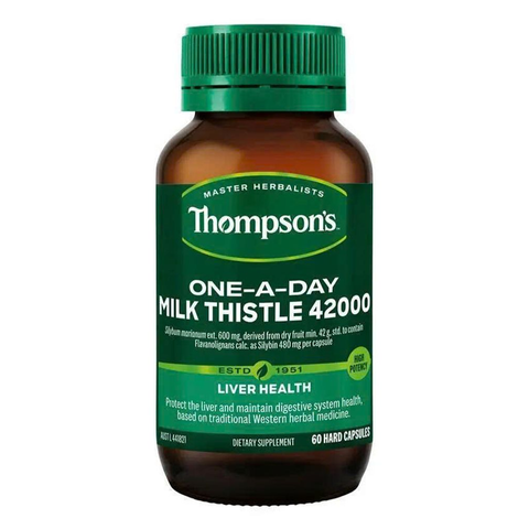 Viên uống cây kế sữa Thompson's One-A-Day 42000mg 60 viên - Hỗ trợ sức khỏe gan, thải độc tự nhiên 627907