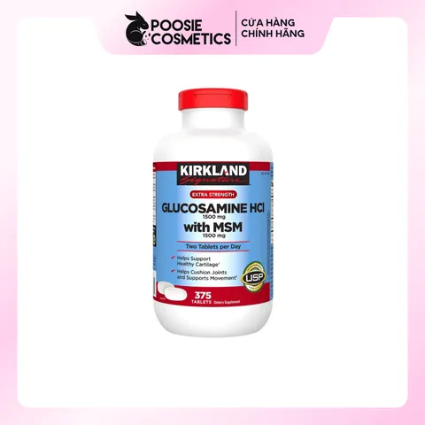 Viên Uống Bổ Khớp Kirkland Glucosamine 1500mg 375 Viên