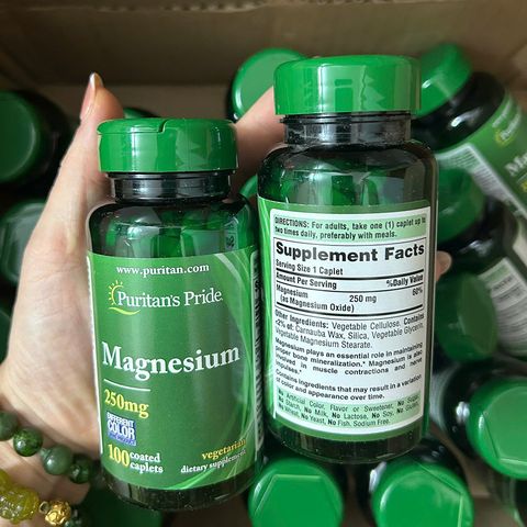 Puritan’s Pride Magnesium 250mg USA 100 viên