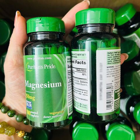 Puritan’s Pride Magnesium 250mg USA 100 viên
