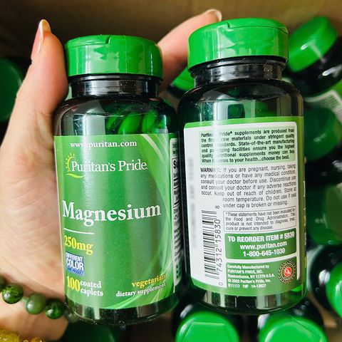 Puritan’s Pride Magnesium 250mg USA 100 viên