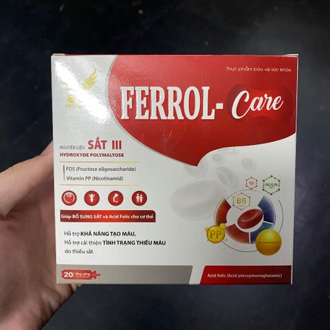 (Chính Hãng) SIRO BỔ SUNG SẮT HỮU CƠ [TPBVSK Ferrol Care] - H/20 ống x 10ml