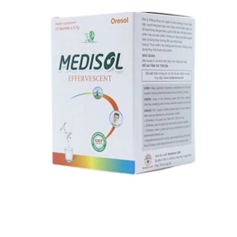 Medisol Effervescent Bù nước và điện giải bổ sung năng lượng, giúp nhanh chóng hồi phục trường hợp nôn mửa, mất nước