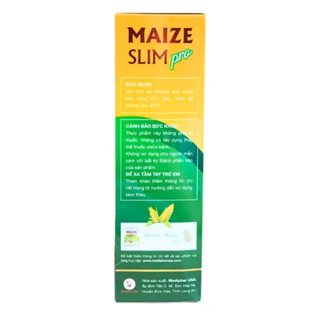 Đường ăn kiêng MAIZE SLIM PRO.Hỗ trợ tăng cường chuyển hóa các chất béo,giúp giảm hấp thụ chất béo,giảm béo,giảm mỡ máu