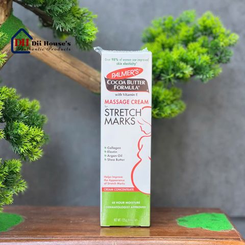 [Nhập khẩu] Kem ngừa & hỗ trợ làm mờ rạn da cho mẹ bầu Palmer's Cocoa Butter Formula Massage Cream for Stretch Marks 125g.
