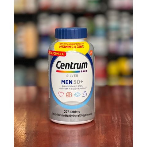 Mẫu mới Centrum silver men 50+ 275 viên  vitamin tổng hợp cho nam trên 50 tuổi
