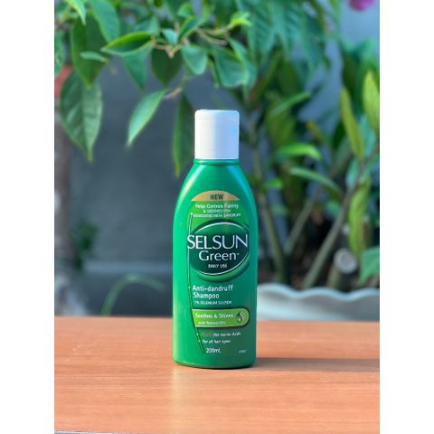 Thanh lý date 2/26 Dầu gội Selsun green daily use anti dandruff shampoo Úc 200ml