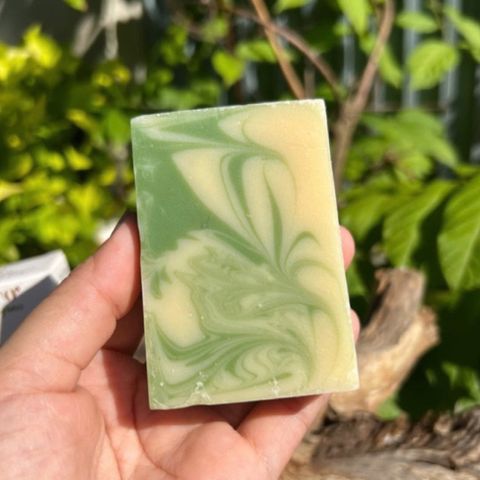 Xà bông dừa hương sả chanh Escoco - Handmade Vegan Natural Bar Soap Cold Pressed coconut lemongrass soap