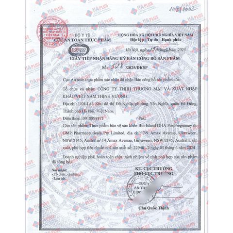 [Nhập khẩu chính ngạch] DHA bầu của Úc DHA Bio island 60 viên hàng Úc chính hãng 629079