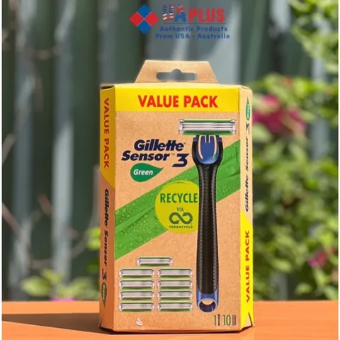 Set dao cạo râu Gillette sensor 3 hàng Úc 629084